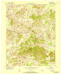 Utica 1953 topographic map thumbnail