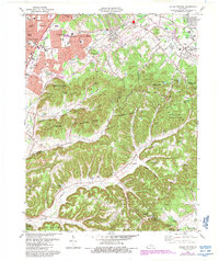 Valley Station 1982 topographic map thumbnail