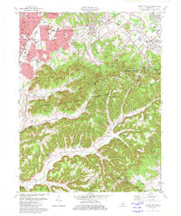 Valley Station 1982 topographic map thumbnail