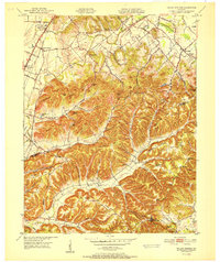 Valley Station 1951 topographic map thumbnail