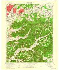 Valley Station 1960 topographic map thumbnail