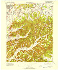 Valley Station 1955 topographic map thumbnail