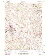 Versailles 1965 topographic map thumbnail