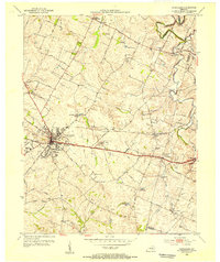 Versailles 1954 topographic map thumbnail