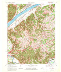 Vevay South topographic map thumbnail