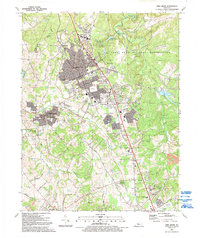 Vine Grove 1991 topographic map thumbnail