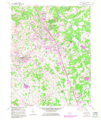 Vine Grove 1960 topographic map thumbnail