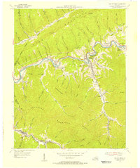 Wallins Creek 1954 topographic map thumbnail