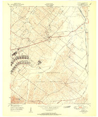 Waverly 1951 topographic map thumbnail