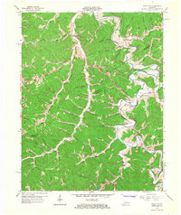White Oak 1965 topographic map thumbnail