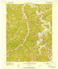 White Oak 1951 topographic map thumbnail
