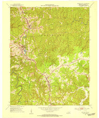 Whitley City 1952 topographic map thumbnail