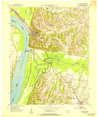 Wickliffe 1951 topographic map thumbnail