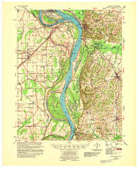 Wickliffe 1955 topographic map thumbnail