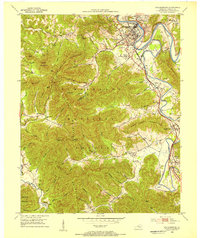 Williamsburg 1952 topographic map preview