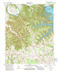 Wolf Creek Dam 1978 topographic map thumbnail