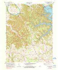 Wolf Creek Dam 1978 topographic map thumbnail