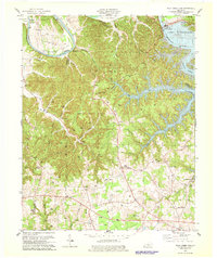 Wolf Creek Dam 1978 topographic map thumbnail