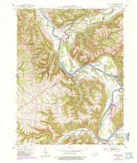 Worthville 1952 topographic map thumbnail