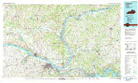 Paducah 1986 topographic map thumbnail