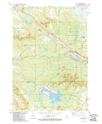 Millston 1983 topographic map thumbnail