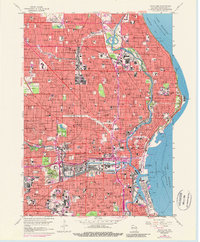 Milwaukee 1958 topographic map thumbnail