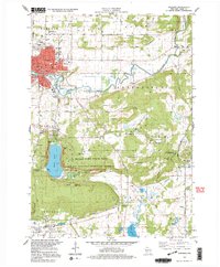 Baraboo 1994 topographic map thumbnail