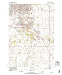 Bellevue 1992 topographic map thumbnail