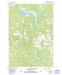 Big Briens Lake 1979 topographic map thumbnail