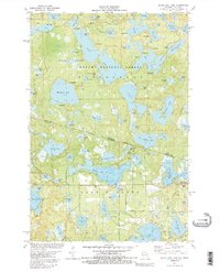 Black Oak Lake 1981 topographic map thumbnail