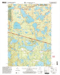 Black Oak Lake 1999 topographic map thumbnail