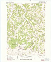 Blue Mounds 1962 topographic map thumbnail