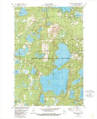 Boulder Junction 1981 topographic map thumbnail