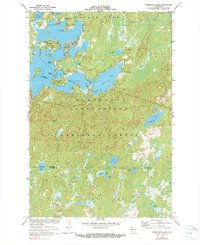Namekagon Lake 1971 topographic map thumbnail