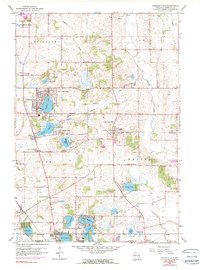 Paddock Lake 1959 topographic map thumbnail