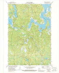 Pier Lake 1971 topographic map thumbnail
