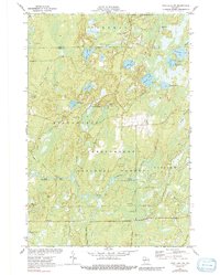 Pike Lake NW 1971 topographic map thumbnail