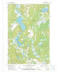 Post Lake 1973 topographic map thumbnail