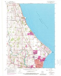 Racine North 1958 topographic map thumbnail