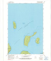 Rocky Island 1963 topographic map thumbnail