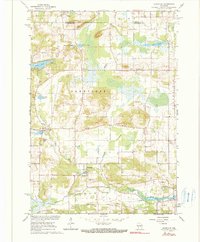 Saxeville 1961 topographic map thumbnail