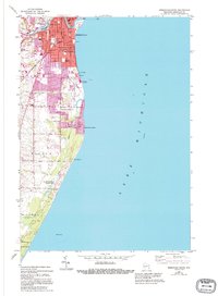 Sheboygan South 1954 topographic map thumbnail