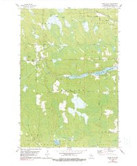 Spirit Falls 1978 topographic map thumbnail