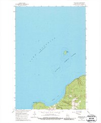 Squaw Bay 1964 topographic map thumbnail