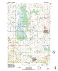 Valders 1992 topographic map thumbnail