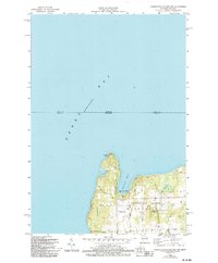 Washington Island NW 1982 topographic map thumbnail