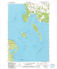 Washington Island SW 1982 topographic map thumbnail