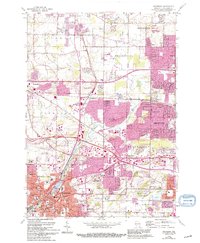 Waukesha 1959 topographic map thumbnail