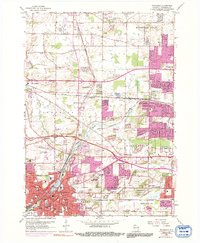 Waukesha 1959 topographic map thumbnail