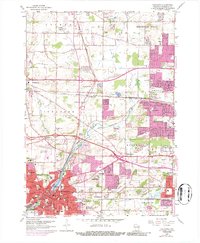 Waukesha 1959 topographic map thumbnail